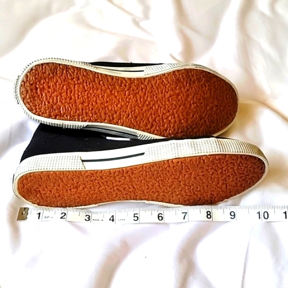 NWT SUPERGA Classic Canvas Black & White Hightop Casual Sneakers Shoes Unisex - Picture 4 of 4